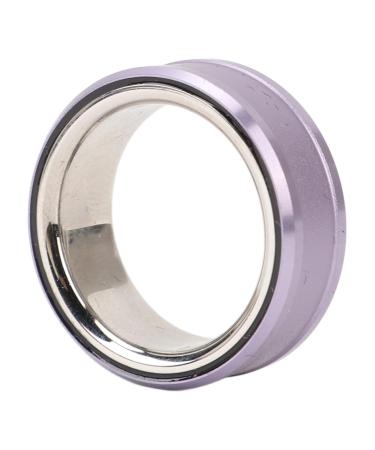 Health Tracker Ring Pedometer Waterproof Purple Stainless Steel Smart Ring for Daily Life (18)