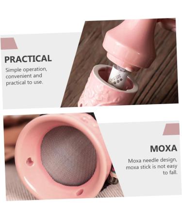 FRCOLOR Peach Blossom Moxibustion Ceramic Bottle | Roller & Pot for Body Circulation - International Shipping Available - Buy Online on GoSupps.com