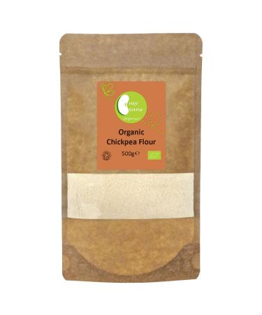 Organic Chickpea Flour - Certified Organic - by Busy Beans Organic (500g) - Buy Online on GoSupps.com