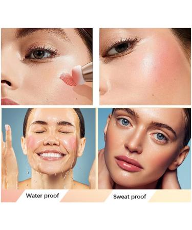 GoHo Liquid Blush Beauty Wand | Soft Cream Blush Stick with Cushion Applicator | Long-Lasting & Easy to Blend | Natural Dewy Finish | 01# Bliss Pink - Buy Online on GoSupps.com