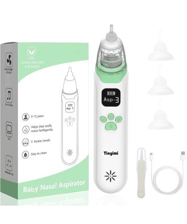 Tinyimi Baby Nasal Aspirator Baby Nose Sucker & Cleaner Nasal Aspirator for Baby with Pause & Music & Light Soothing Function Safe Hygienic and Quick Operated Nose Cleaner