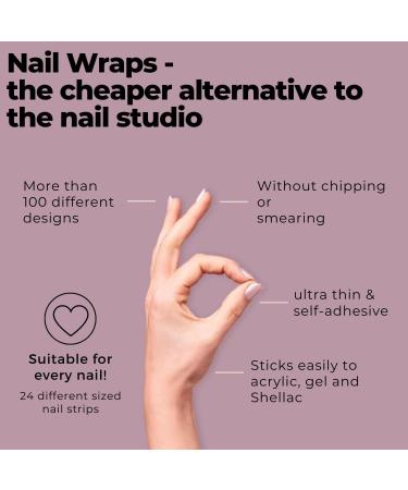 Miss Sophie Cookies N Cream Nail Foils - 24 Ultra-Thin Strips for Fingernails & Toenails - Buy Online on GoSupps.com