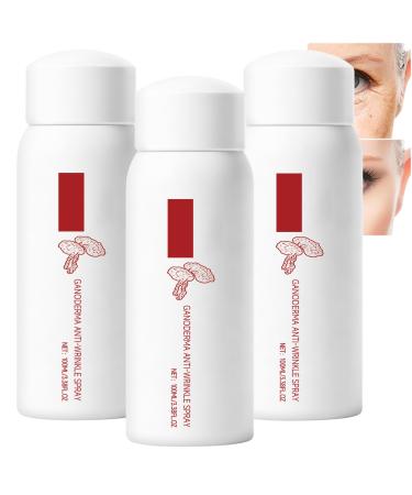 JASUBAI Lingzhi Anti-Wrinkle Serum Sprays for Face Firming and Moisturizing with Hyaluronic Acid Reduce Fine Lines and Wrinkles 3 Pack