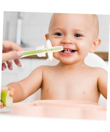 Frcolor 4-Piece Baby Toothbrush Set | Silicone Baby Toothbrushes for Children | 3D Design for Newborns & Kids | International Shipping Available - Buy Online on GoSupps.com
