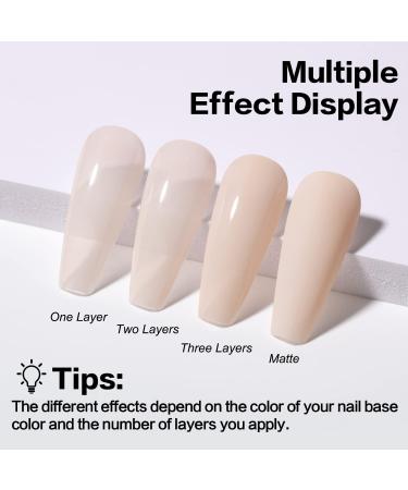 AIMEILI Sheer Color Rubber Base Gel Nail Polish - (440) 10ml | Long Lasting & Nail Strengthener - Buy Online on GoSupps.com