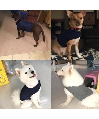 Camidy Dog Anxiety Jacket Pet Calming Solution Vest Jacket Thunder Dog Wrap Stress Relief Coat for Dogs S Light Grey - Buy Online on GoSupps.com