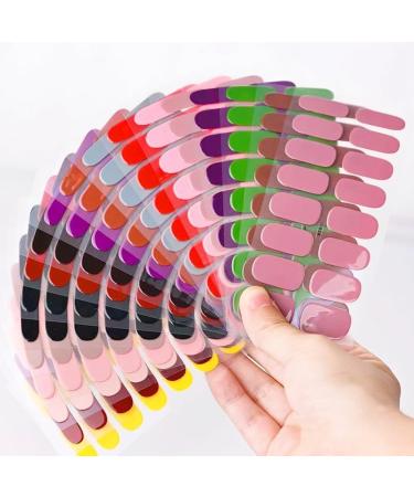 5Pcs Glam Gelz Nail Sticker - Glam gelz Glamgelz Nails Peel and Stick Nail Polish Semi Cured Gel Nail Strips Sarafine Nail Strips Kit (#4) - Buy Online on GoSupps.com