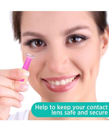 4 Pieces Silicone Contact Lens Inserter & Remover Set - Portable Daily & Monthly Lens Suction Holder for Travel and Outdoor Activities - Buy Online on GoSupps.com
