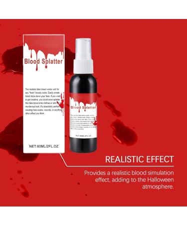  Generisch Washable Artificial Blood Spray - 60ml of Realistic Washable Artificial Blood for Clothes | Artificial Blood Splashes Halloween Makeup Halloween Party Props Performances - Buy Online on GoSupps.com