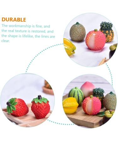Zerodeko 40 Pcs Simulated Fruit Ornaments Fruit Cupcake Topper Strawberry Balloons Cake Accessories Miniature Fruit Toy Strawberry Birthday Decorations Faux Fruit Resin Artificial Assorted Colorx4pcs 3x3cmx4pcs - Buy Online on GoSupps.com