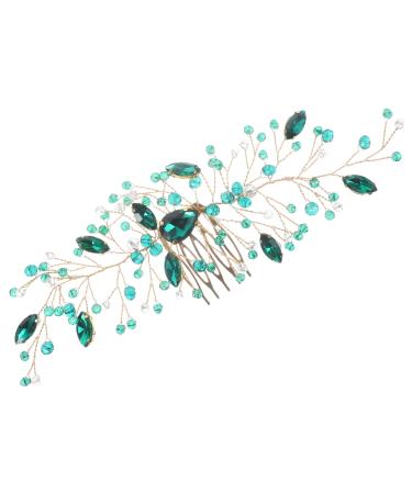 Didiseaon Wedding Headpiece for Bride Aesthetic Hair Accessories Bride Headpiece Bride Hair Accessories Decorative Hair Combs for Women Sturdy Hair Comb Crystal Metal Hair Piece