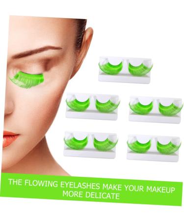 Beaupretty 10 Pairs Halloween Extra Long False Eyelashes Halloween Eyelashes Exaggerated Fake Eyelashes Green Mascara Black Fancy Dress Halloween Costume Lashes Colored Lashes Bulk Slim - Buy Online on GoSupps.com