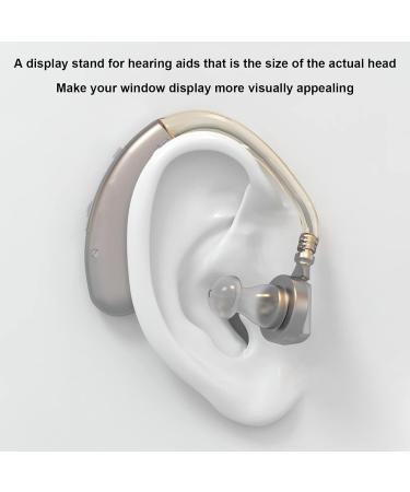 Ear Display Mould Flexible Silicone Waterproof Ear Model Simulation with Acrylic Stand for Hospital - Buy Online on GoSupps.com