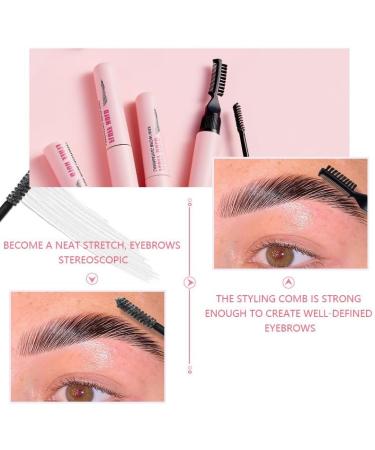 Eyebrow Brow Sculpt Clear Eyebrow Gel Eyebrow Fixer with Brow Comb Double-headed Long Lasting Brow Wax Eyebrow Shaping Makeup - Buy Online on GoSupps.com