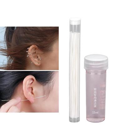 Piercing Aftercare Kit for Men and Women - Ear Hole Cleaner Tool with Floss and Solution - Buy Online on GoSupps.com