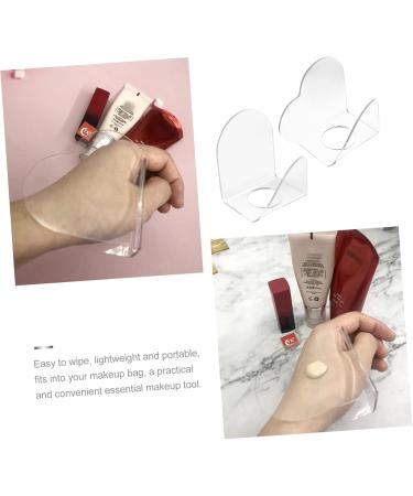 2pcs Heart-Shaped Nail Art Palette & Mixing Tray - Acrylic Makeup Eyeshadow Organizer for Nail Polish & Paint - Buy Online on GoSupps.com