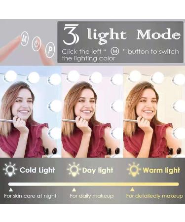 Kottova Large Hollywood Makeup Mirror with 17 Dimmable LED Lights | Extra Big Vanity Mirror with 3 Color Options and Touch Control | USB Charging Port | X-Large Lighted Mirror - Buy Online on GoSupps.com