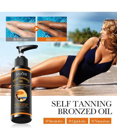 Moisturizing Tanning Oil - Hydrating Tan Enhancer Quick Drying Body Oil for a Natural Copper Glow | 3.52 oz/100 mL - Buy Online on GoSupps.com