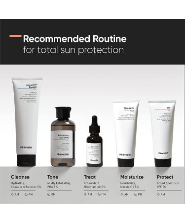 Minimalist Cream Sunscreen SPF 50 - Lightweight No White Cast Broad Spectrum PA ++++ | Acne Safe with Multi-Vitamins | Unisex 50g - Shop Internationally - Buy Online on GoSupps.com