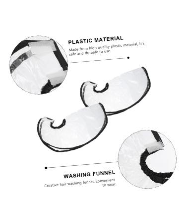 POPETPOP 4 Pcs Shampoo Funnel Sheer Cape Hair Salon Apron Hairdressing Tool Baking Oil Hair Care Product 57x25cmx2pcs Assorted Colorx2pcs - Buy Online on GoSupps.com
