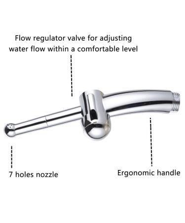 Hand Bidet Sprayer with 59 Inch Hose - Perfect for Personal Hygiene Diaper Cleaning & Pet Care - Silver Finish - Buy Online on GoSupps.com