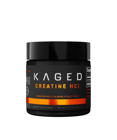 Kaged Creatine HCl Powder | Fruit Punch | Supports Muscle Growth and Recovery | Patented Creatine Hydrochloride Formula | Easy Digestion and Enhanced Muscle Absorption | 75 Servings Fruit Punch Powder (HCl)