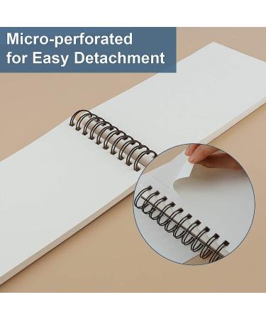 5.5 x 8.5 Sketchbook Set - Top Spiral Bound 100-Sheets (2 Packs, 68lb/100gsm), Acid-Free Art Paper for Drawing, Painting, Writing - Ideal for Beginners and Artists - Buy Online on GoSupps.com