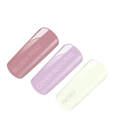 Poly Acrylic Gel Tube Set - Babyboomer Blush Rose Cover Natural & Ivory (3x30g) | International Shipping Available - Buy Online on GoSupps.com
