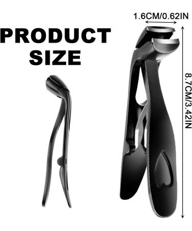 UILYNIU Nail Clippers Angled Head Nail Clippers for Thick Nails Toe Nail Clippers Large Wide Jaw Nail Clipper Ergonomic Toenail Clipper Long Handled Toenail Clipper for Men and Women (Black) - Buy Online on GoSupps.com