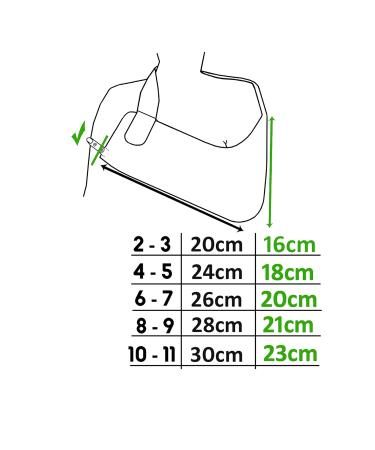 Child Arm Sling (2-3yr) - Medical Grade, Feel-Safe, Easy-Fit, Cooling, Ultra-Comfort - Blue/Aqua Trim | Includes Smiley Sticker - Buy Online on GoSupps.com