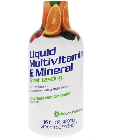 1st Step for Energy Liquid Multivitamin & Mineral Citrus Burst 16 fl oz (1 pt) 473 ml - Buy Online on GoSupps.com