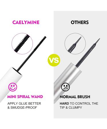 CAELYMINE Cluster Lash Glue 0.17fl.oz/5ml - Super Strong Hold for Individual Cluster Lashes, False Eyelashes - Waterproof, Latex Free, 72-Hour Hold - Buy Online on GoSupps.com