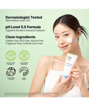 DearMYDEW HYCICA Soothing Gentle Cleansing Foam | Low pH 5.5 Cleanser for Sensitive Skin Calming Hydrating Cica Face Wash & Barrier Care Centella Ultra-Low Molecular HA Korean Skincare 5.07 fl oz - Buy Online on GoSupps.com