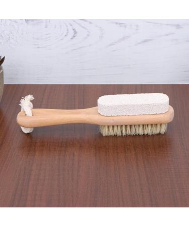 COHEALI 1pc Foot File Stone Bristles Foot File Pumice Stone for Feet Foot Pumice Brush Pedicure Brudh Foot Brush for Feet Wood Tools Nail Tools Pedicure Tools Natural Scrub Brush - Buy Online on GoSupps.com