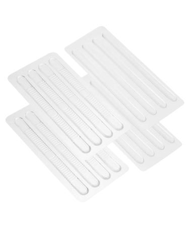 FRCOLOR 16pcs Pads Stickers Prevention Clear Boob Tape Anti Heel Sticker Non Shoe Pads Woman Shoes Heels Heel Protectors Silicone Heel Tape Spiral Heels Carpet Miss Grasp Transparent 10x2.5x0.3cm