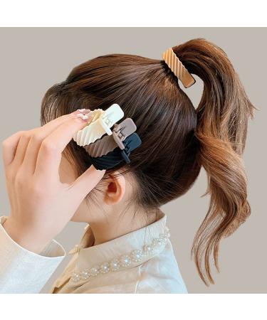 8 PCS Matte Ponytail Buckle Hair Clips for High Ponytails - Non-slip Hair Accessories for Women with Thick Long Hair - Buy Online on GoSupps.com