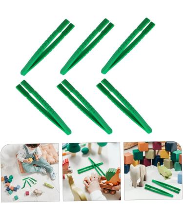 DOITOOL 6pcs Kids Collection Tweezers Set - Crafts, Beads, Reptile Feeding & Sorting - Medium Green - Buy Online on GoSupps.com