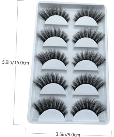 POPETPOP 5 Pairs Fake eyelashes magnetic false eyelashes magnetic eyelash fluffy false make up accessories lash accessories Realistic Fake Lashes girl Hand made false bottom fiber - Buy Online on GoSupps.com