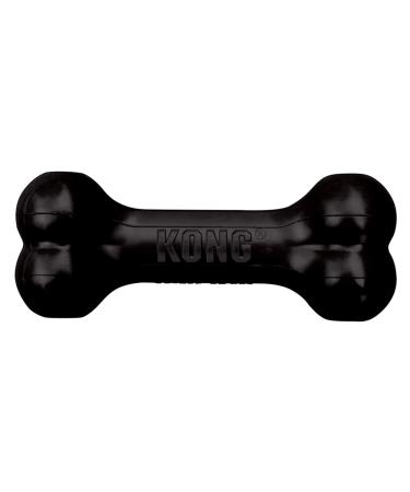 Kong - Extreme Goodie Bone - Robust rubber bone for strong chewing black - for medium -sized dogs 1 piece (1 -pack) multi (1 Pack)