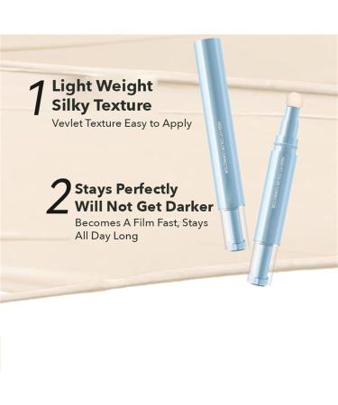 Concealer Pen Nourishing Multi Purpose Concealer Pen 3 Colors Liquid Concealer Pen with Sponge Head Lightens Tear Groove to Cover Spots Dark Circles - Buy Online on GoSupps.com