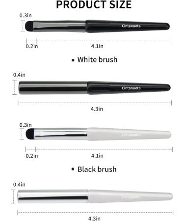 Cintanuota lip brush for lipstick 2 pieces of lip brush with cover suitable for applying or mixing lips eye shadow eyebrows portable travel reusable and waste free - Buy Online on GoSupps.com