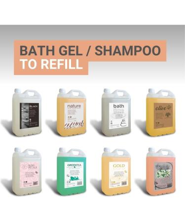  GPQ GPQ - AZAHAR 2 in 1 Gel/Shampoo | 2 x 5 l cans | 92% natural Origin | Amenities Hotel | With conditioner paraben-free | hotel rural house apartment B&B | Made in EU - Buy Online on GoSupps.com