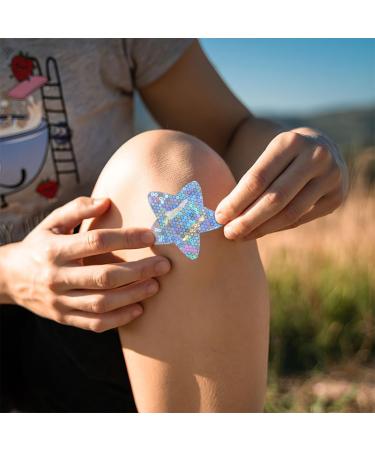 FOMIYES 100pcs Glitter Care Patch Bandages - Travel Adhesive Stickers for Wounds - Cute 4.5x4.5cm - Buy Online on GoSupps.com