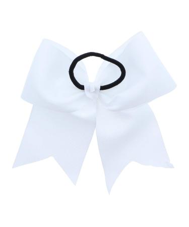 White Jumbo Bow Pony with Tails - Statement Hair Accessory for a Stylish Look - Buy Online on GoSupps.com