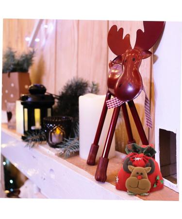 LALAFINA 3pcs Christmas Candy Bag Candy Bags Holiday Treats Bags Christmas Sacks Pouches Brushed Cloth Doll - Buy Online on GoSupps.com