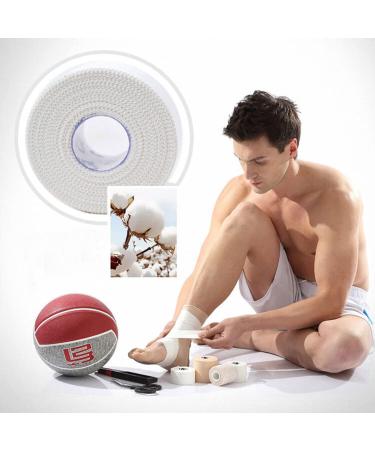 4 Pack Athletic Sports Tape - Easy Tear & Residue-Free Wrap for Athletes - Ideal for Tennis, Gymnastics, Boxing - 1.5in X 35ft (White) - Buy Online on GoSupps.com