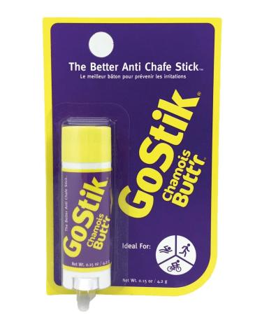 Chamois Butt'r Solid Travel Size GoStik, 0.15 oz, Black, (GS0.15CARD)