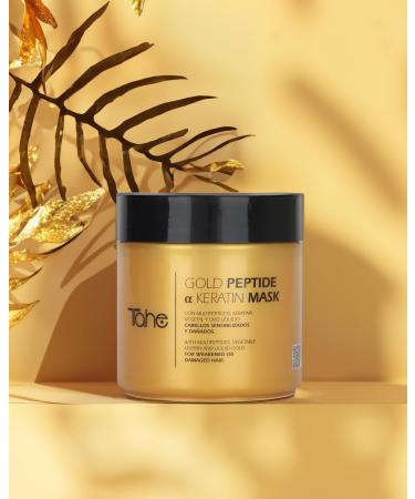 Tahe Gold Peptide Multi Peptide Keratin Mask Ideal for Damaged Hair 400ml - Buy Online on GoSupps.com