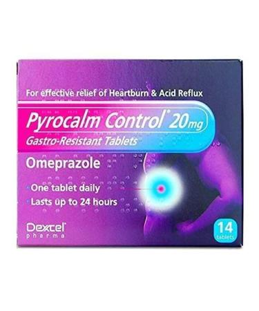 Pyrocalm Control Gastro-Resistant Tablets 20mg 14 Tablets Pack of 1 14 Count (Pack of 1)