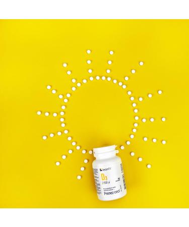 LEANFIT Vitamin D3 2500 IU Extra Strength 90 Tablets - To Keep Your Bones Strong Take This - Helps Prevent Vitamin D Deficiency - Sugar-Free Non-GMO Gluten-Free - Buy Online on GoSupps.com